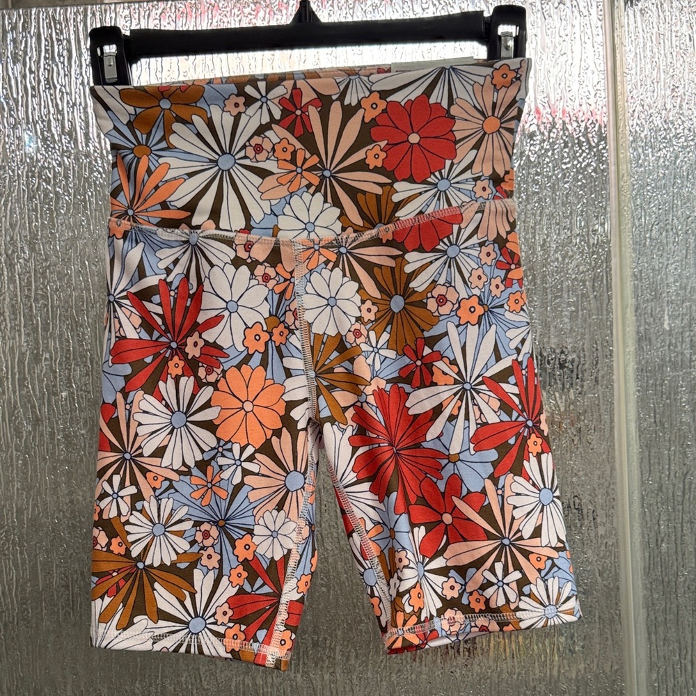 Floral High-Rise Bike Shorts